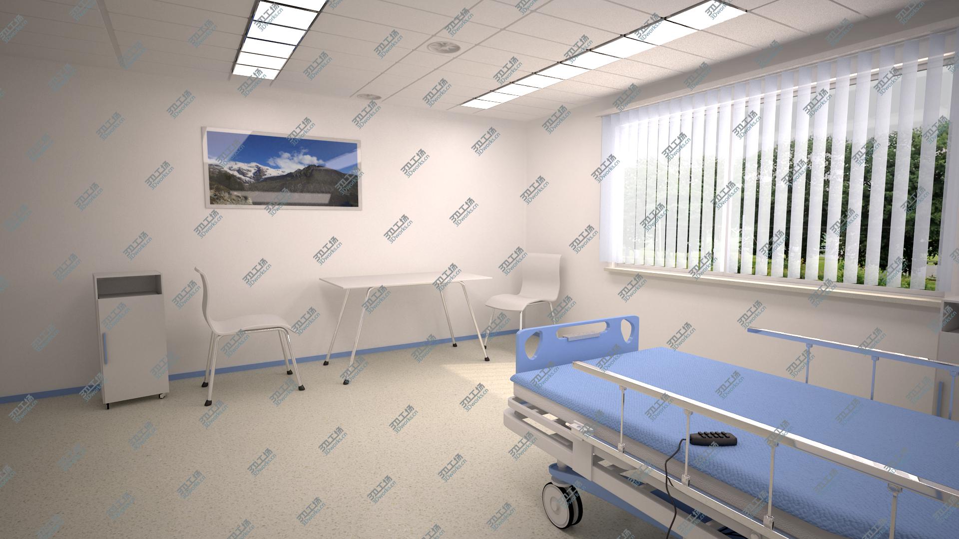 images/goods_img/2021040165/Single Bed Isolation Ward 3D model/3.jpg